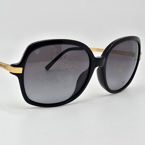Michael Kors MK2024F Adrianna II Black Gold Frame Polarized Grey Lens Sunglasses - Picture 6 of 15